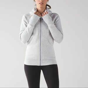 Lululemon scuba hoodie light grey